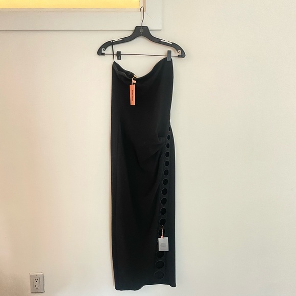 Cult Gaia Black Capri Eyelet Maxi Dress - Picture 5 of 8